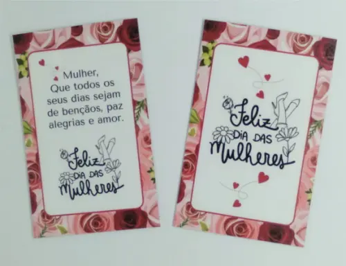 Lembrancinha Dia da Mulher Marcador de Páginas Magnético