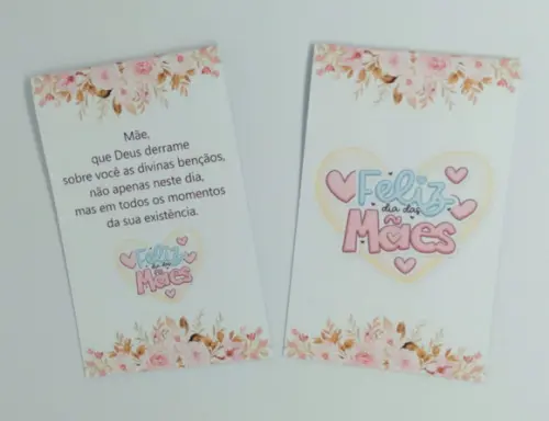 Lembrancinha Dia das Mães Marcador de Páginas Magnético