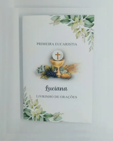 Lembrancinha Livrinho de Orações Primeira Eucaristia
