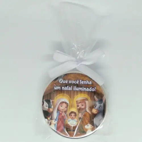 Lembrancinha Natal Latinha com Vela Perfumada