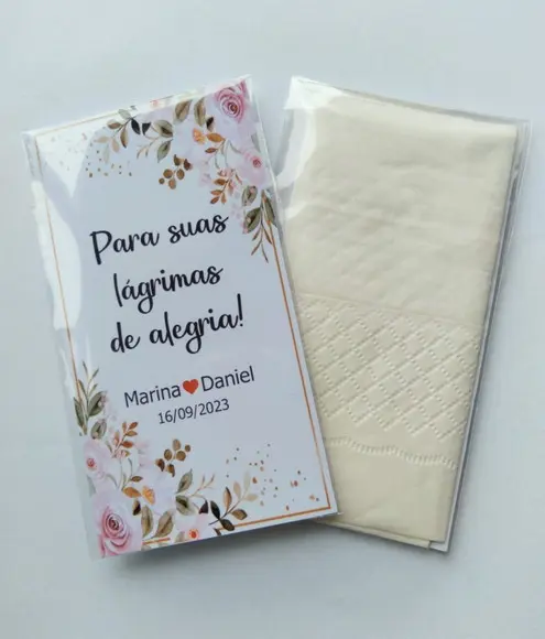 Lencinho Lágrimas de Alegria Personalizado