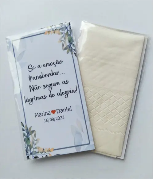 Lencinho Lágrimas de Alegria Personalizado