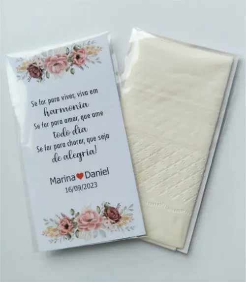 Lencinho Lágrimas de Alegria Personalizado