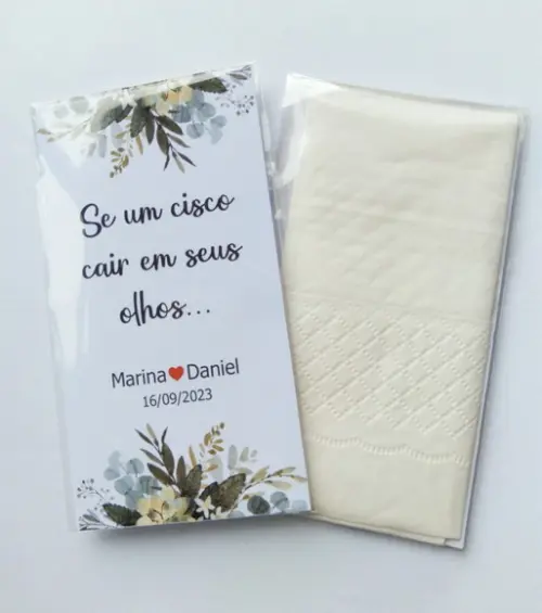 Lencinho Lágrimas de Alegria Personalizado
