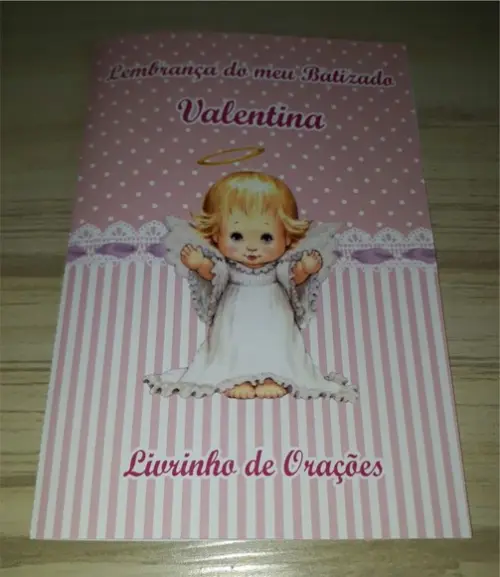 Livrinho de Orações Batizado Menina
