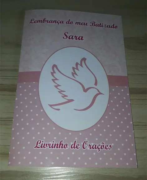 Livrinho de Orações Batizado Menina