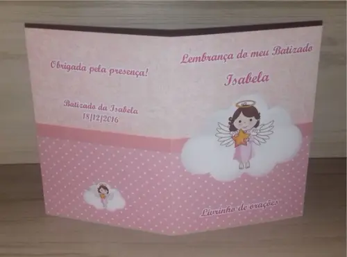 Livrinho de Orações Batizado Menina
