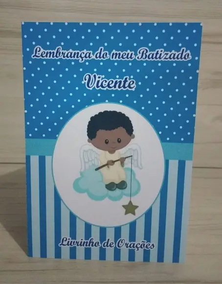 Livrinho de Orações Batizado Menino