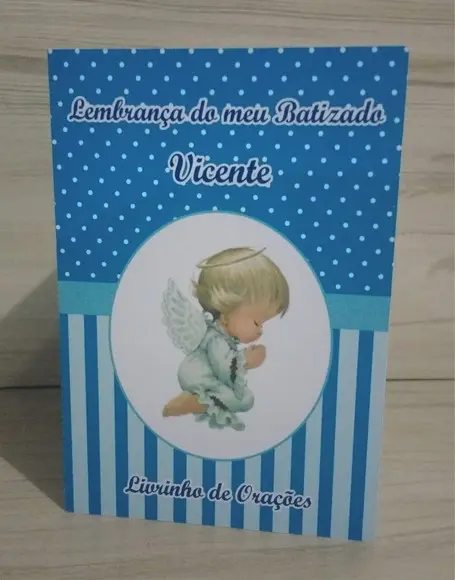 Livrinho de Orações Batizado Menino