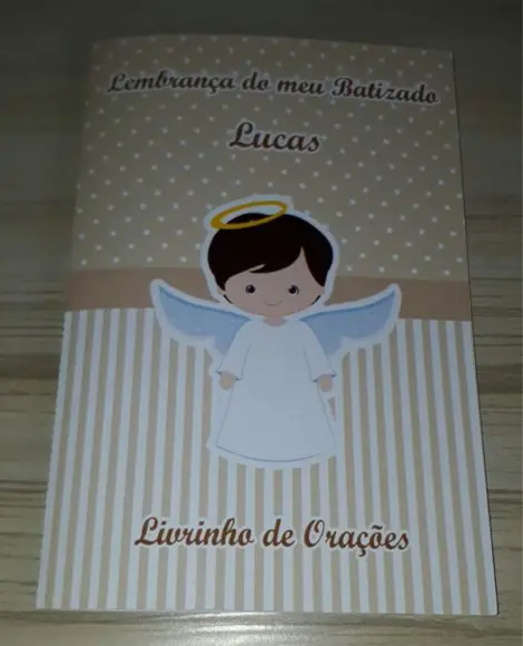 Livrinho de Orações Batizado Menino