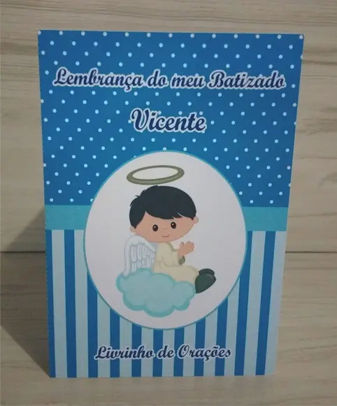 Livrinho de Orações Batizado Menino