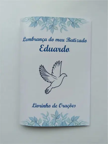 Livrinho de Orações Personalizado Batizado