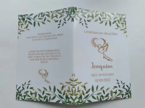 Livrinho de Orações Personalizado Batizado