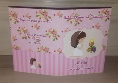 Livrinho de Orações Primeira Comunhão Menina