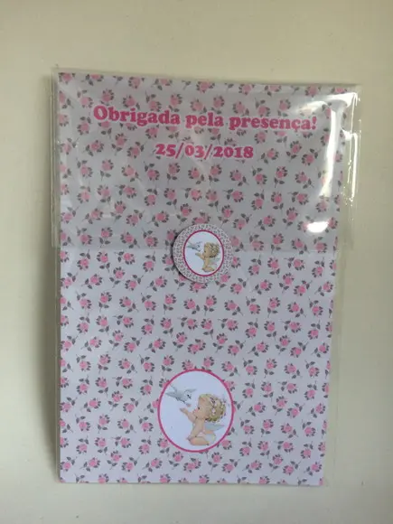 Mini Bíblia com Mini Terço Batizado Menina