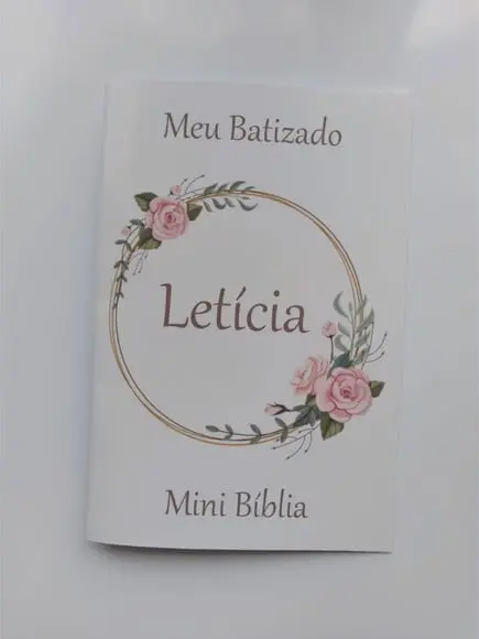 Mini Bíblia Personalizada Batizado