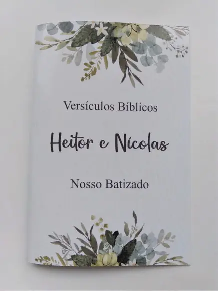 Mini Bíblia Personalizada Batizado