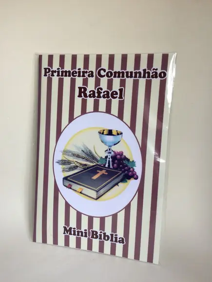 Mini Bíblia Personalizada Primeira Comunhão / Eucaristia