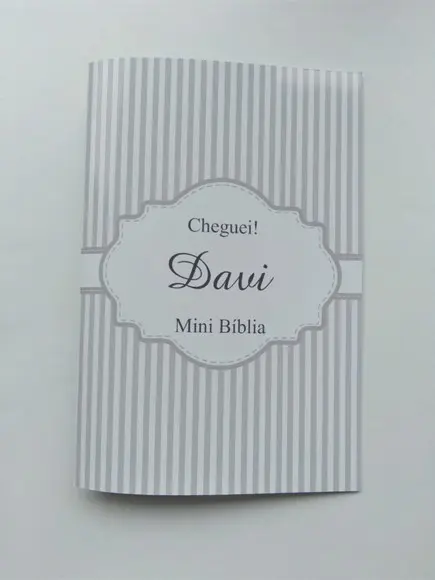 Mini Bíblia Personalizada Nascimento