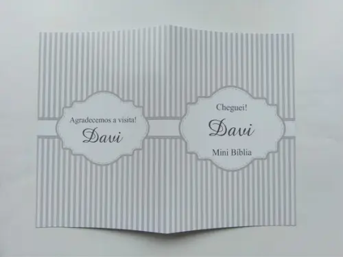 Mini Bíblia Personalizada Nascimento