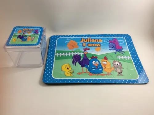 Quebra Cabeça Personalizado 24 Peças Galinha Pintadinha