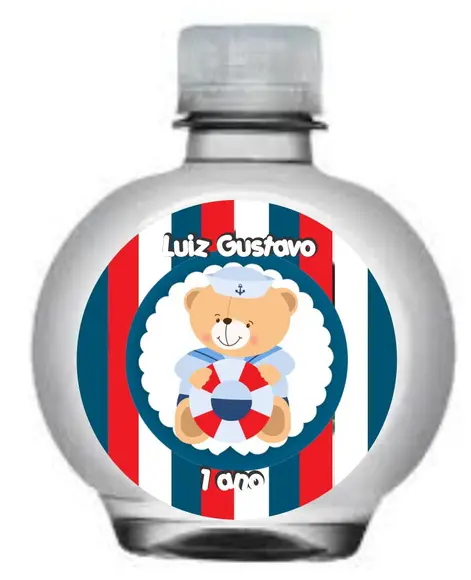 Rótulo Personalizado para Água Redonda