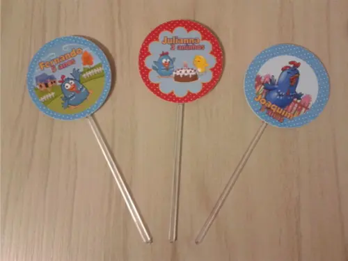 Topper para Doces Galinha Pintadinha