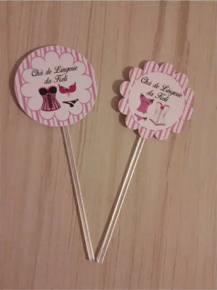 Topper para Doces Chá de Lingerie