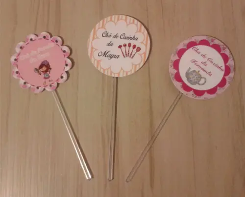 Topper para Doces Chá de Cozinha