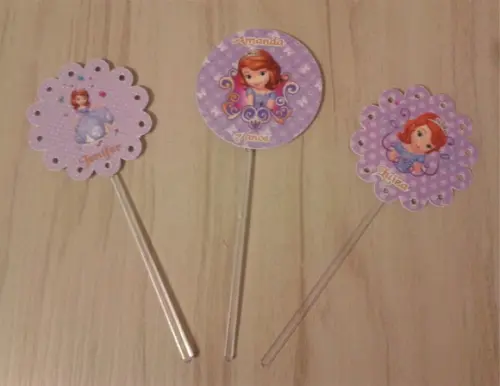 Topper para Doces Princesa Sofia