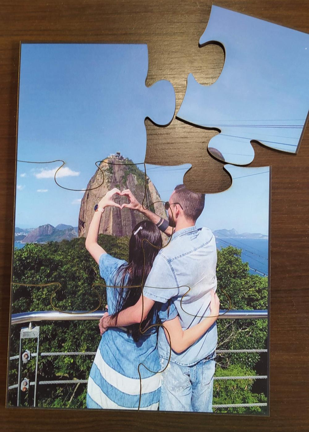 QUEBRA CABEÇA PERSONALIZADO MDF 15X21 COM 6 pçs VOCÊ ESCOLHE A