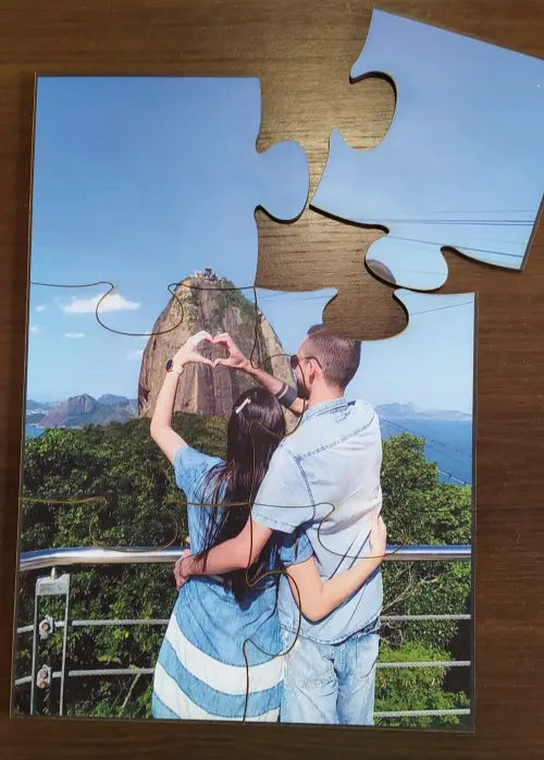 QUEBRA CABEÇA PERSONALIZADO MDF 15X21 COM 6 pçs VOCÊ ESCOLHE A