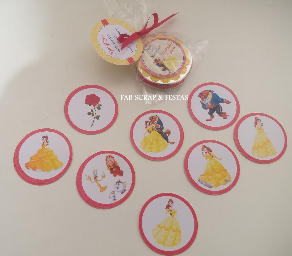 JOGO DA MEMORIA NA LATINHA BELA E A FERA