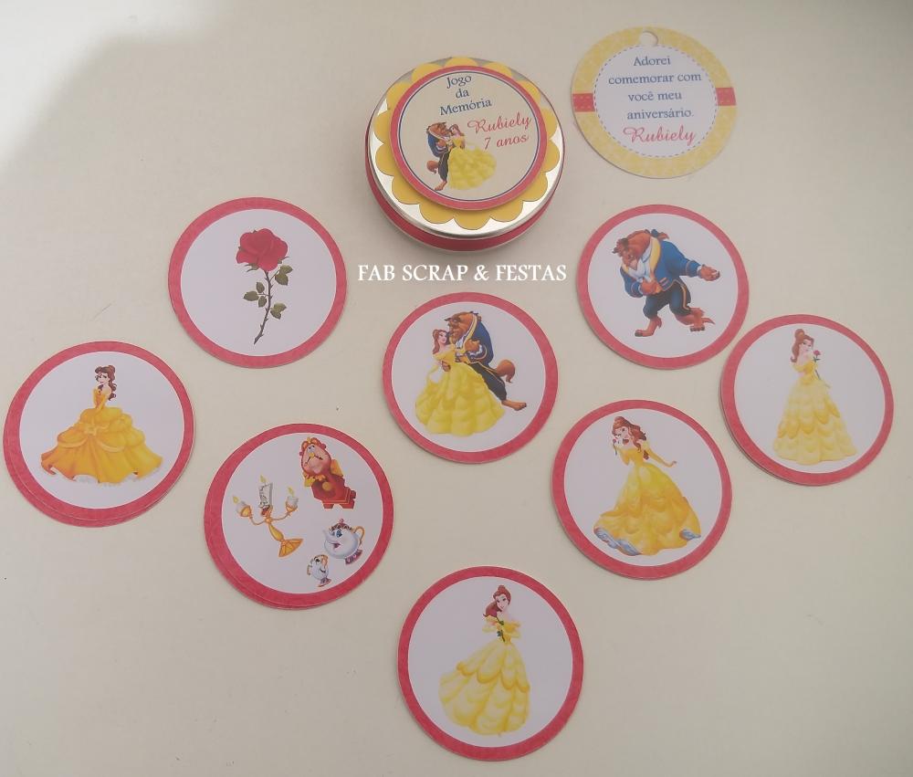 JOGO DA MEMORIA NA LATINHA BELA E A FERA