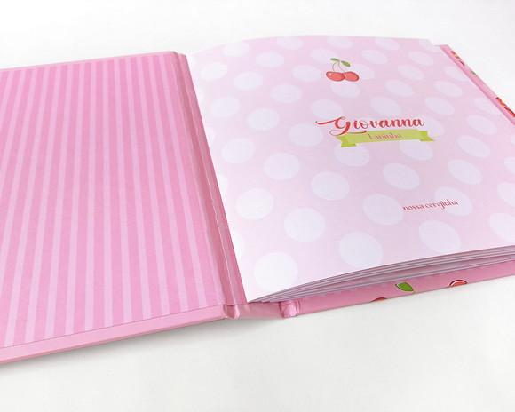 Álbum Bebê Fotos Mensagens Mesversário Cerejinha