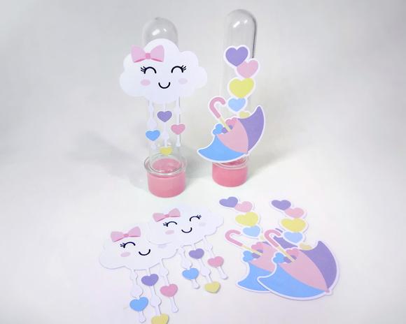 Aplique Chuva de Amor - Pacote 12 un