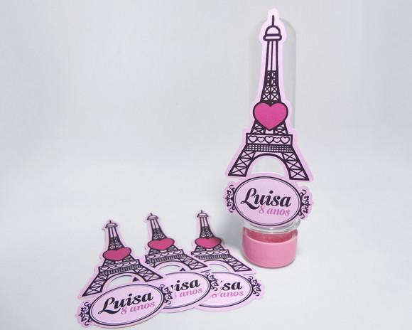 Aplique Paris Personalizado - Pacote 12 un