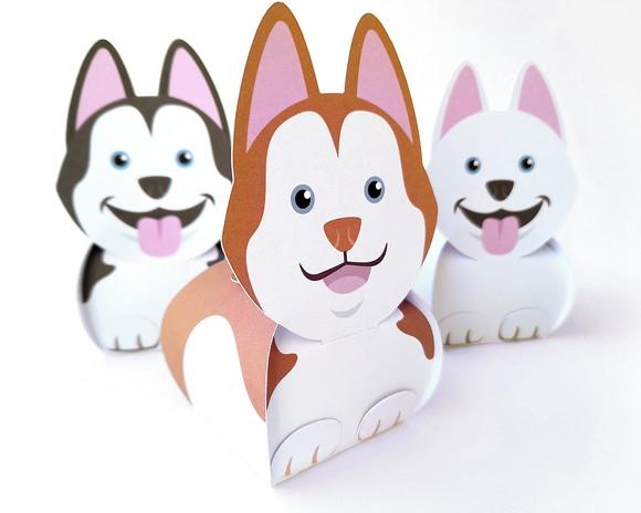Caixa Cachorrinho Husky