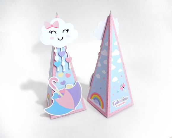 Caixa Pirâmide Chuva de Amor