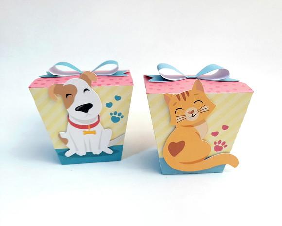 Caixa Sushi Pets Gatinho Cachorrinho