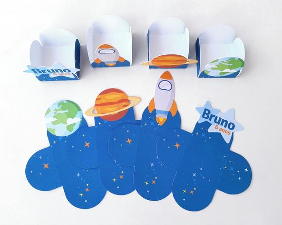 Forminha Astronauta - Pacote 8 un