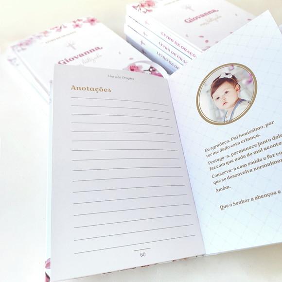 Lembrancinha Batizado Livro de Orações Cerejeira