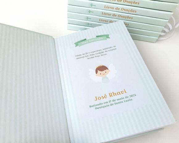 Livro de Orações Batizado Eucaristia Lembrancinha