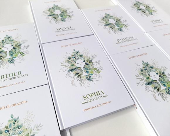 Livro de Orações Eucaristia Lembrancinha Capa Personalizada