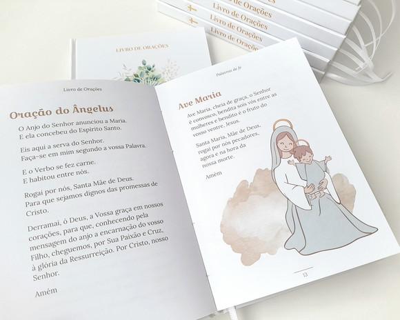 Livro de Orações Eucaristia Lembrancinha Capa Personalizada