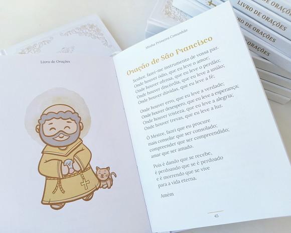 Livro de Orações Eucaristia Lembrancinha Arabesco