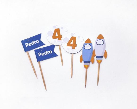 Topper Astronauta - Pacote 30 un
