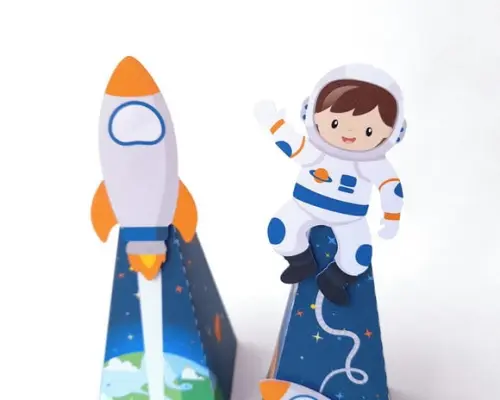 Caixa Pirâmide Astronauta