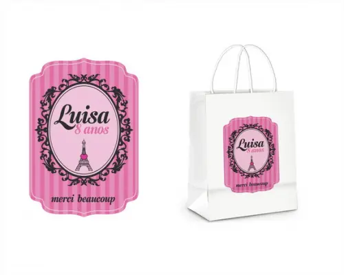 Adesivo para Sacolinha Paris