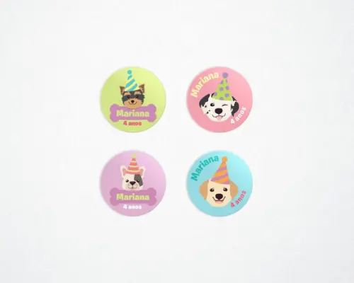 Adesivo Pets Cachorrinhos - Cartela 20 un